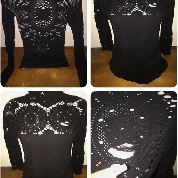 Bebe mock neck lace top - Picture 3 of 3